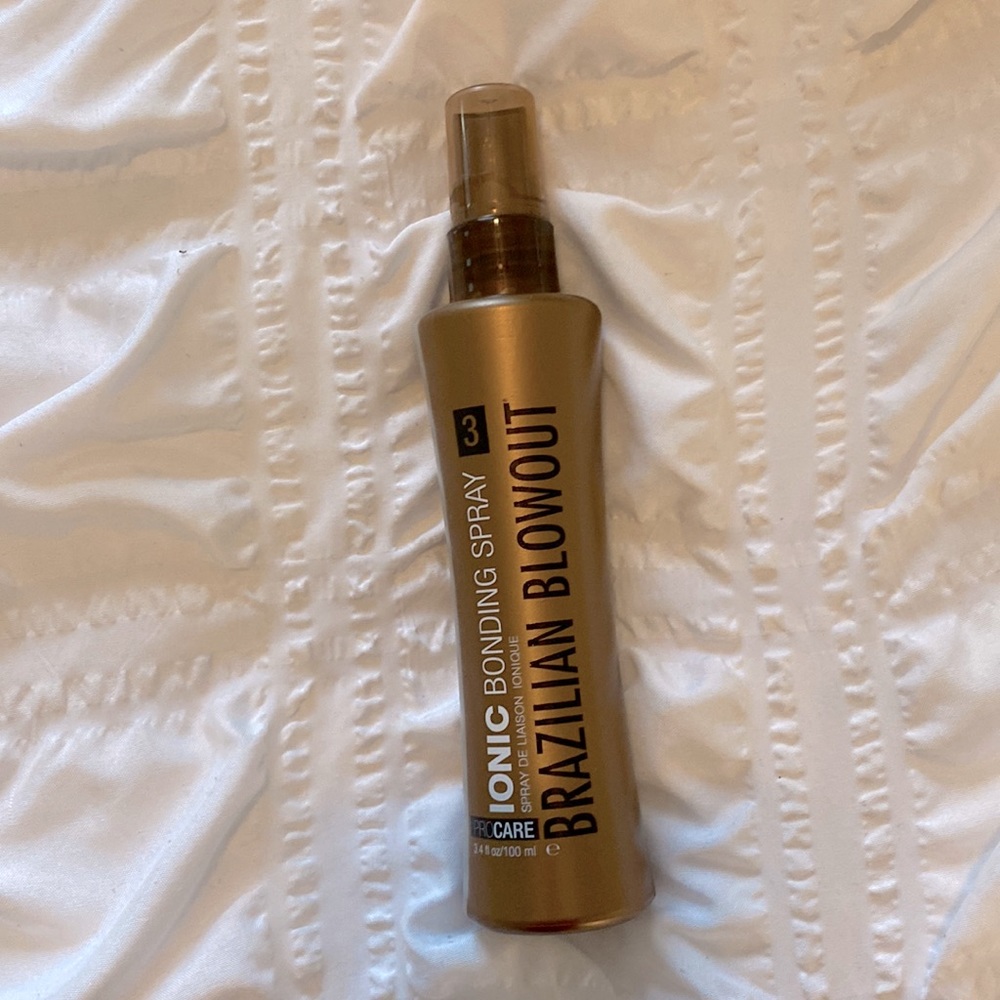Brazilian blowout ionic bonding spray